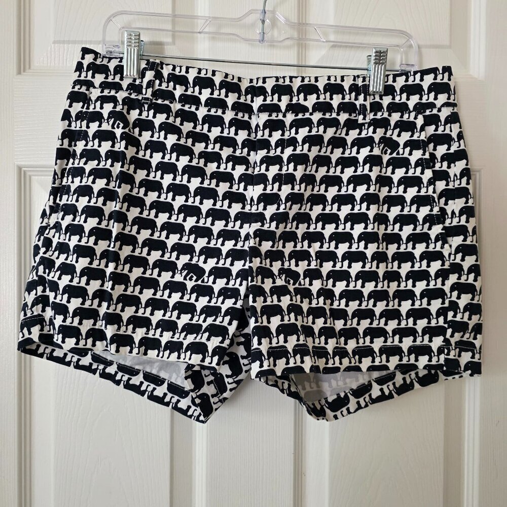 Banana Republic Milly Collection Elephant Pattern Shorts Size 8